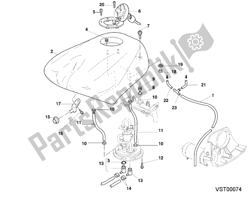 Wszystkie części do Zbiornik Paliwa Ducati Superbike 748 RS 2000